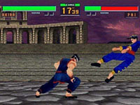 une photo d'Ã©cran de Virtua Fighter 2 sur Sega Saturn